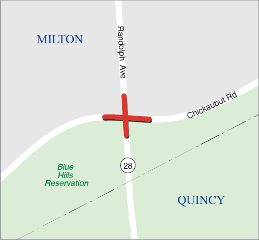 Milton: Intersection and Signal Improvements at Route 28 (Randolph Avenue) and Chickatawbut Road